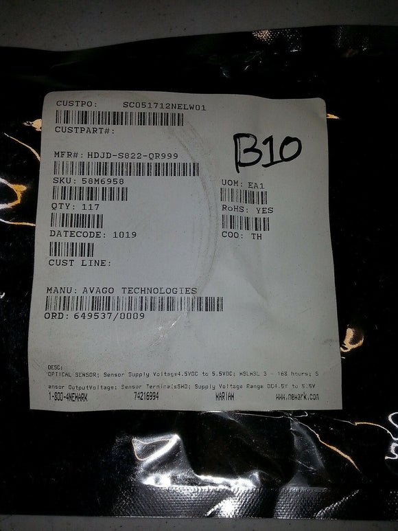 NNB HDJD-S822-QR99 AVAGO ... each