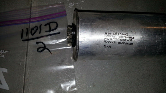 RONKEN CAPACITORS 46 MF 580 AC 60HZ P91T22466H06