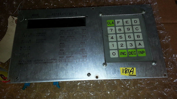 HITACHI SEIKI 1567-48-201-10 KEYBOARD PANEL