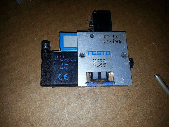Festo VADM-45-P Vacuum Generator 8 Bar 116 PSI