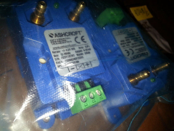 nnb Ashcroft Pressure Transducer, -0.25to 0to 0.25InWC - CX8MB242P25IWL .. EACH