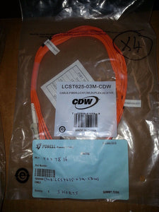 NIB LCST625-03M-CDW Fiber Optic Duplex Patch Cable .. EACH