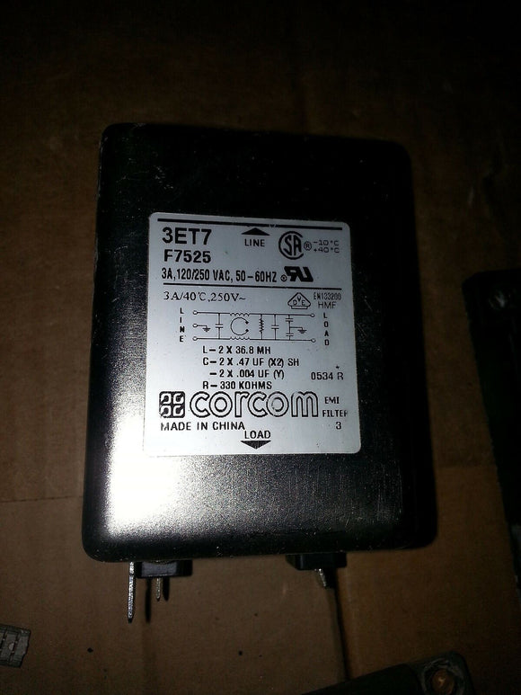 CORCOM 3ET7  3A 120/250 VAC