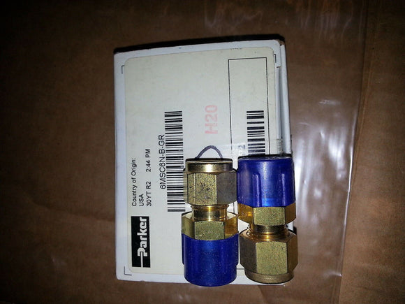 nnb PARKER 6MSC6N-B-GR Brass A-LOK® x MNPT Male Connector 3/8
