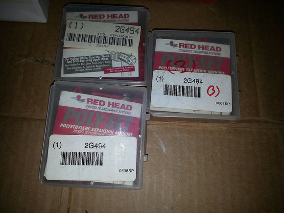 NiB Plug Hollow Brick Anchor, Polyethylene, #6 to #8 x 1-1/4