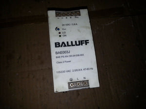BALLUFF BAE003J BAE PS-XA-1W-24-038-003 .. POWER SUPPLY EACH