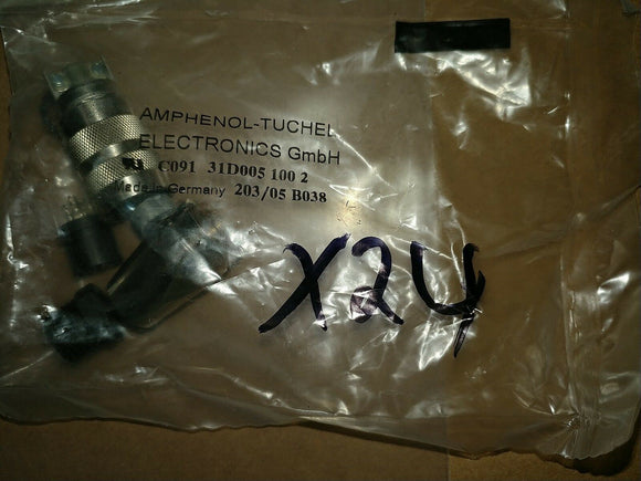 NIB Amphenol Tuchel C091 31D005 100 2 Circular DIN Connectors ... EACH