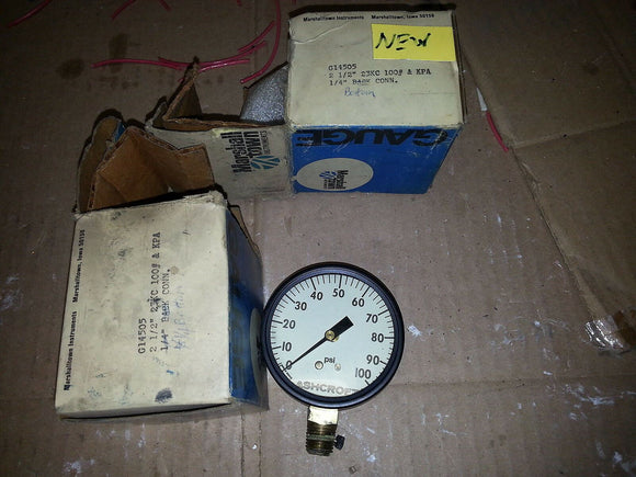 NIB MARSHAL GAUGE 2 1/2