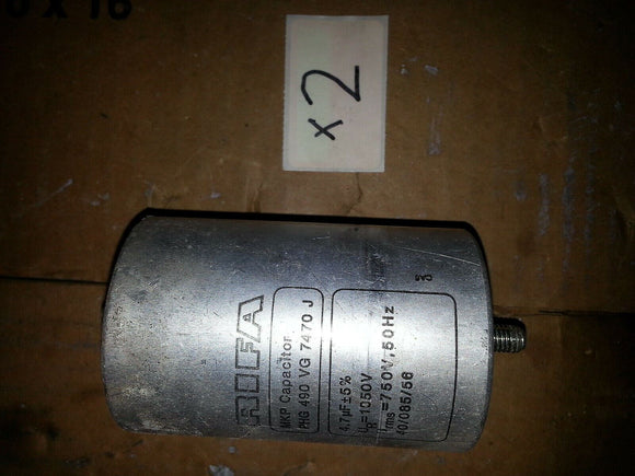 MKP Metal Can Scew terminal RIFA 4,7uF 1050Vdc-750Vac-Capacitors ...EACH
