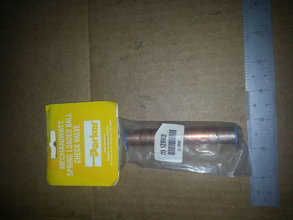 NIB PARKER CV5-8FS-8FS Copper Check Valve,5/8 Dia x 3 3/4 In L