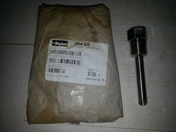 NiB PARKER 304 SS 23 SERIES SAMPLE PROBE 23A030T32B00CC ...EACH