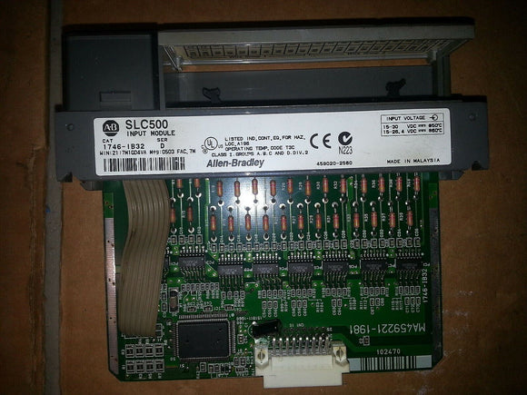 ALLEN-BRADLEY SLC500 INPUT MODULE 1746-IB32 SER D .. AS IN PICTURE
