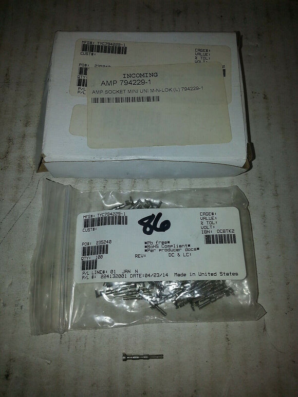 AMP SOCKET MINI UNI M-N-LOK(L) 794229-1 TYC794229-1 ...APROX 80 PIECES