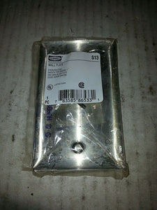 HUBBELL S13 STAINLESS STEEL SMOOTH TYPE .... LOT OF 7 ...