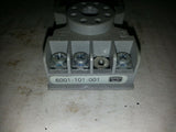 WARNER 6001-101-001 27E122 10A 300V RELAY SOCKET