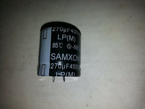 CAPACITOR H80AP 270 MFD 450V SAMXON ....EACH CAPACITOR