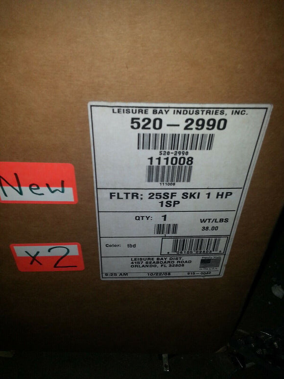 LEISURE BAY 520-2990 111008 25SF SKI 1 HP 1SP POOL PUMP