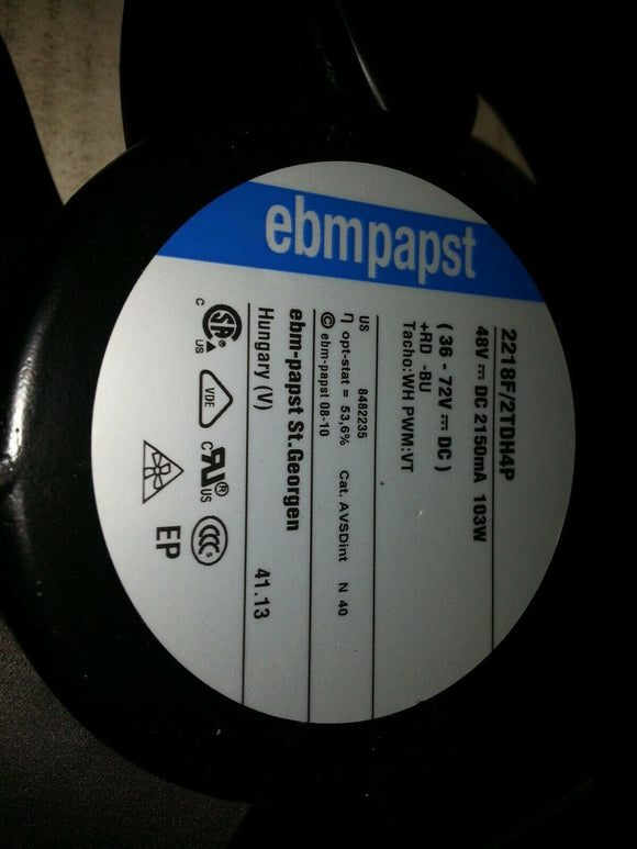 EBMPAPST 2218F/2TDH4P 48V DC 2150MA 103W