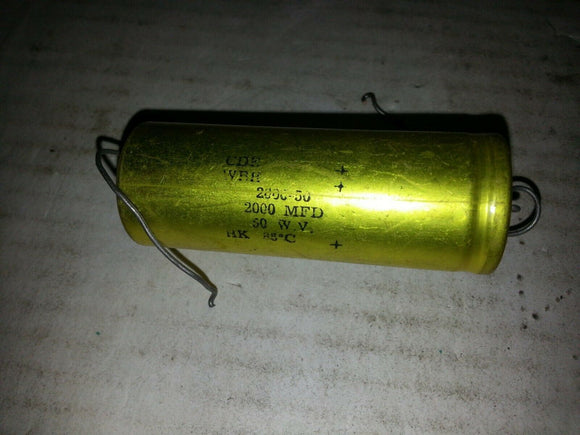 CDE WBE 2000-50 2000MFD 50W.V  2/LOT