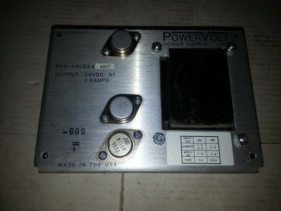 POWERVOLT BVA-24CS3.6 BVA24CS36 24VDC 3.6AMPS