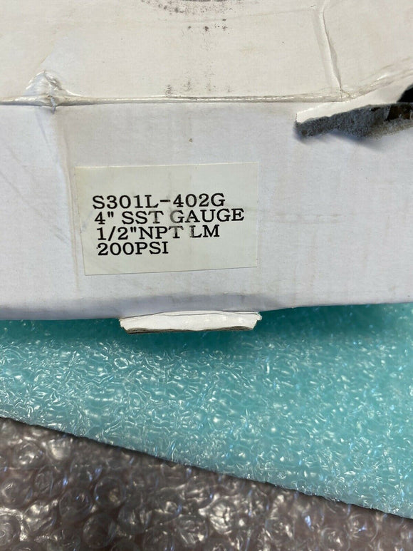 PIC Gauge S301L-402G Glycerin Filled 4