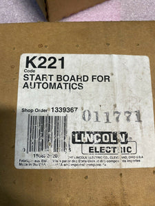 LINCOLN - START CONTROLS P.C. BOARD FOR AUTOMATICS - K221