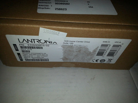LANTRONIA EDS008PS-02 E19 080-419-001-R 17W37 0517254837ILUL S2000062