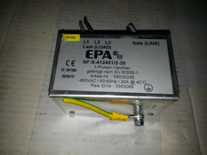 EPA NF-S-412451/2-30 480VDC 50-60HZ 30A 3563089 EN 60939-1 F5 097365