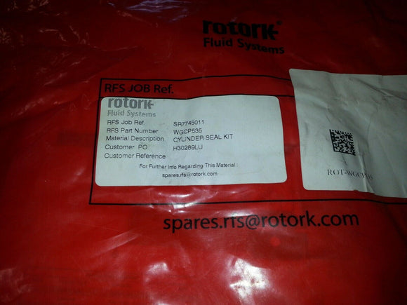 ROTORK SR7745011 WGCP535 CYLINDER SEAL KIT H30289LU