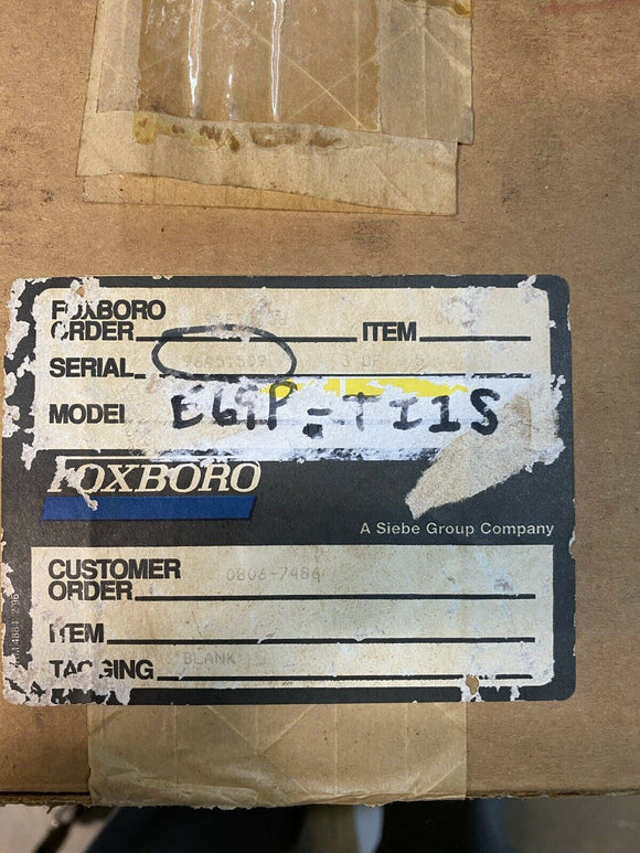 E69PTI1S VERNIER VALVACTOR 4-20MA 0-35PSI NEW IN BOX!